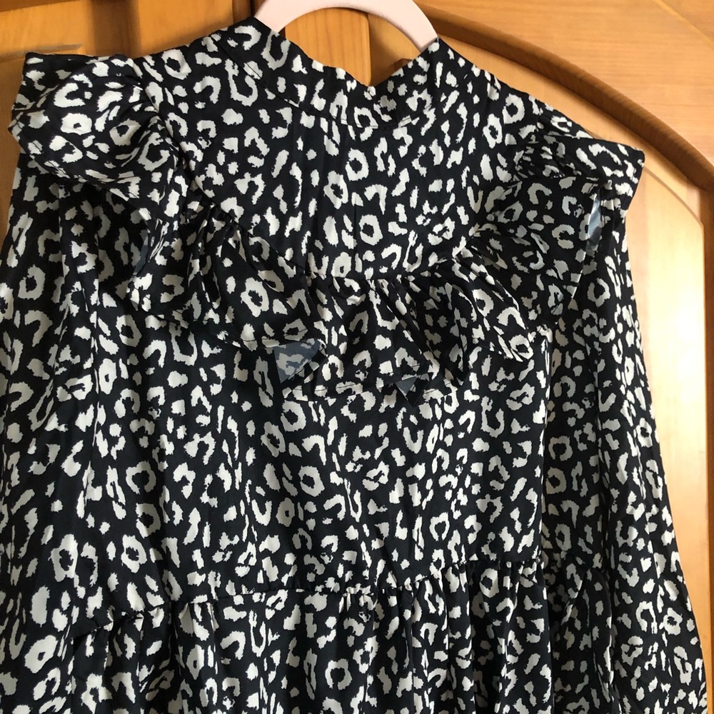 Black and white ruffle dress - Picture 2 of 6